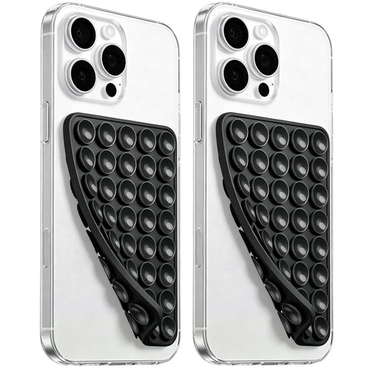 Anteel 2026 Upgraded 2 Pack Silicone Suction Cup Phone Case Mount Double Sided, Non Slip Phone Accessories, Hands-Free Strong Grip Silicon Phone