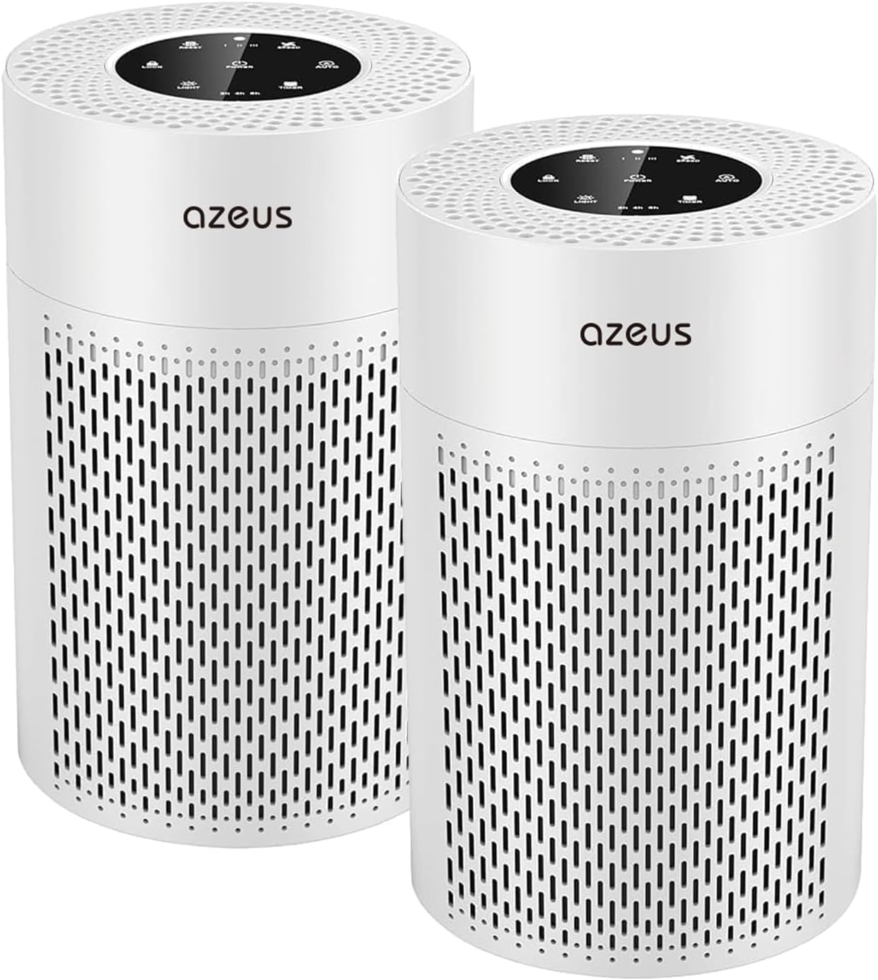 AZEUS HEPA Air Purifier 2-Pack for Home & Office, Compact Air Cleaner with HEPA Filtration, Quiet Operation Air Circulation Units for Bedroom, Living