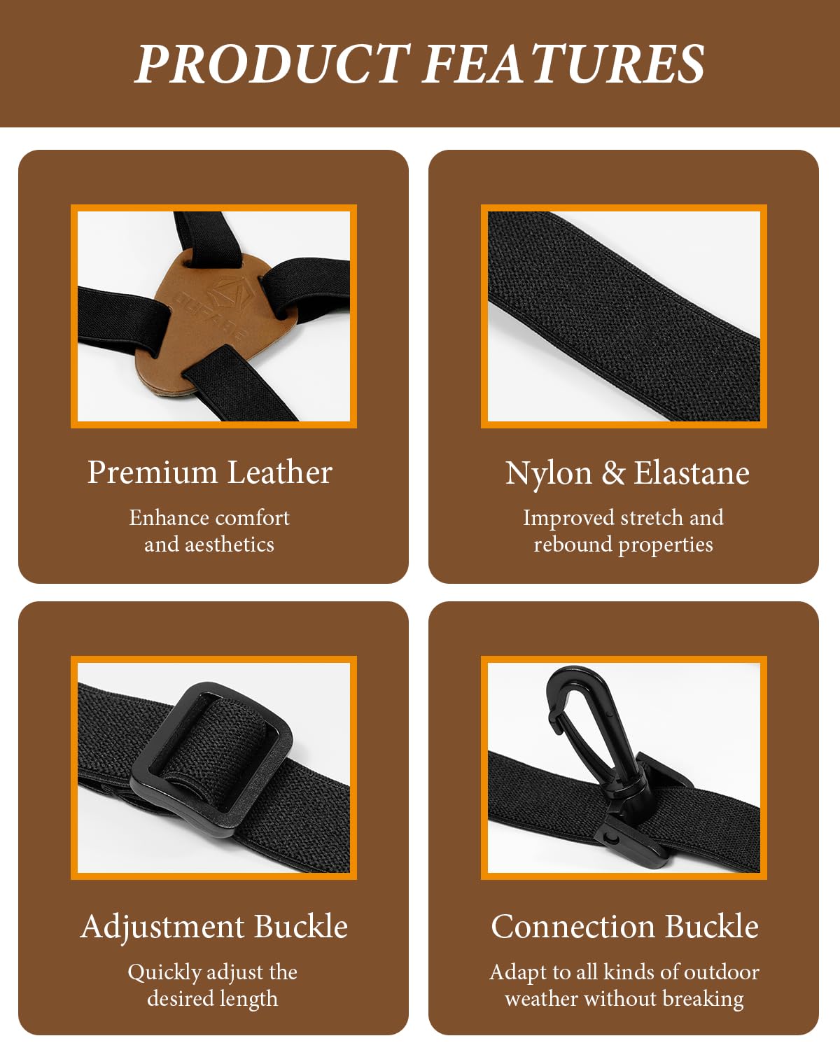 Binocular Harness Strap for Hunting, X-shaped Decompression Binocular Straps for Birding, Binocular Straps Harness, Suitable for Outdoor Camping