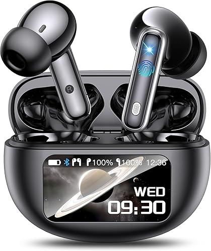 AI Translation Earbuds Real Time, Multifunctional Touch Screen Translator for 144 Languages & Accents Audifonos Traductores Inglés Español Noise…