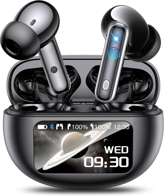 AI Translation Earbuds Real Time, Multifunctional Touch Screen Translator for 144 Languages & Accents Audifonos Traductores Inglés Español Noise…