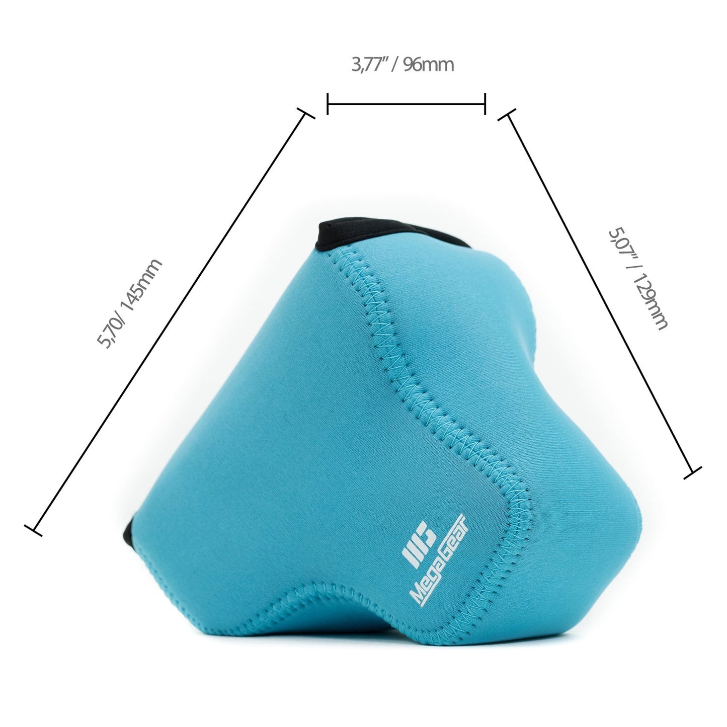 MegaGear Panasonic Lumix Dc-Fz80, Fz82 Ultra Light Neoprene Camera Case, With Carabiner - Blue - MG1167, PU Leather