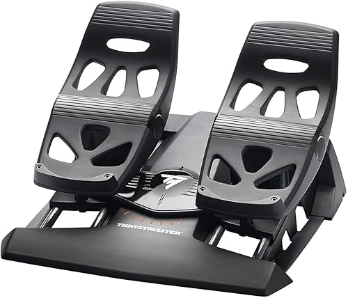Thrustmaster TFRP Flight Rudder Pedals - Realistic Flight Simulator Controls with Sliding Rail System for Smooth Precision - Compatible with PS5, Xbox