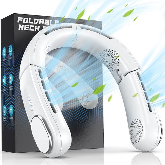 ChillGo Neck Fan, 4 Turbo Foldable Portable Fans - Personal Bladeless Fan