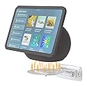 Laivli Wall Mount Compatible with Echo Show 8 4th Gen and Echo Show 11 2025, Space-Saving Aluminum Wall Holder, Horizontal Swivel & Up-Down Tilt, Easy