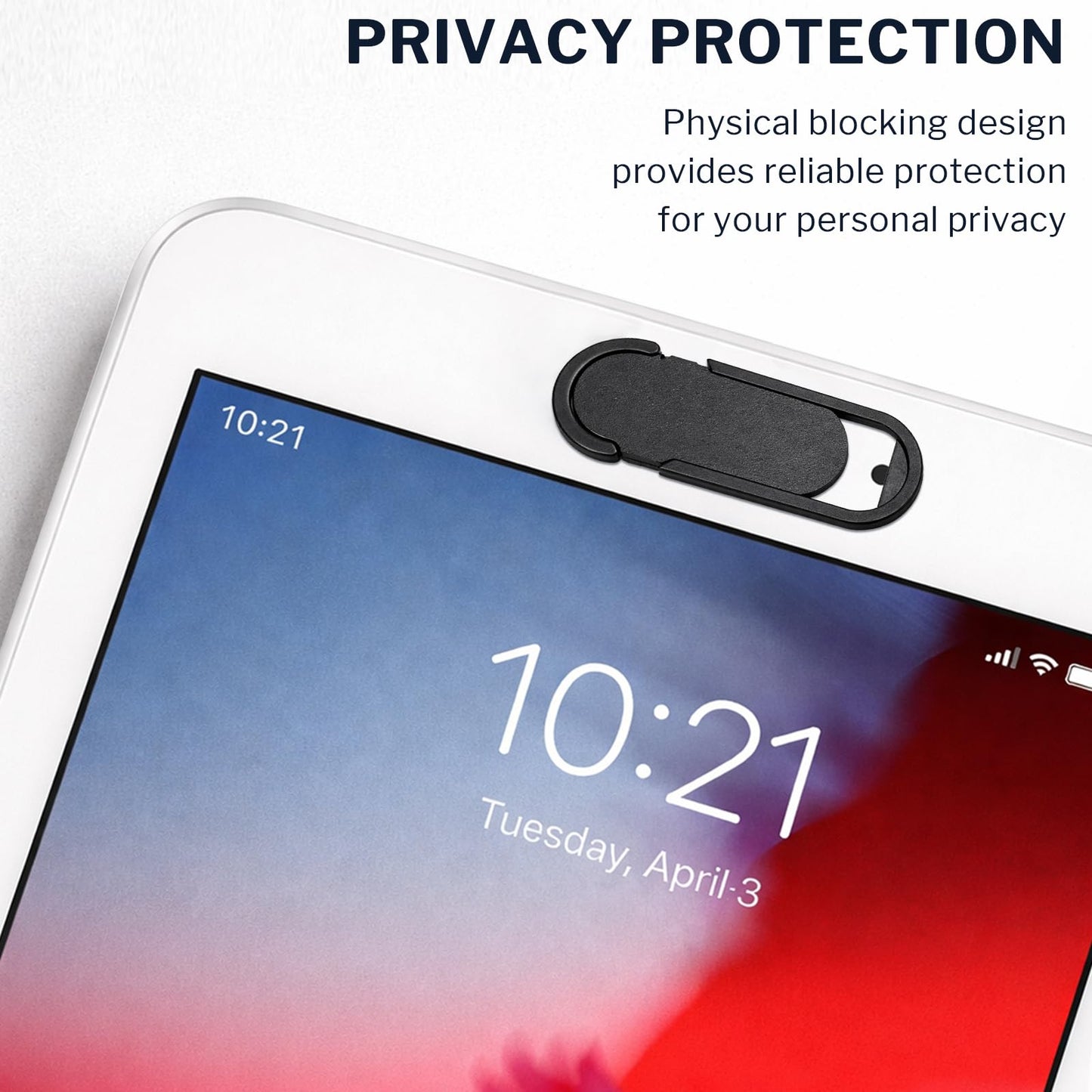 4 Pack Webcam Cover Slide, Camera Privacy Security Protectors for Laptop, Tablet, Smartphone and Computer, Ultra-Thin Camera Blocker Stickers
