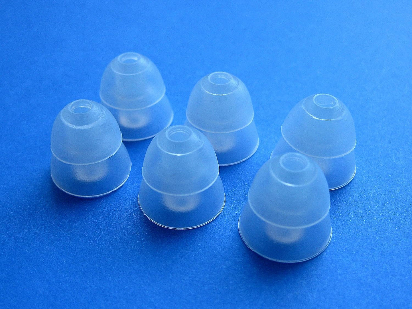 6 Large (L) Clear Double (2 Layer) Flange Earbuds Eartips Set Compatible with Westone UM1, UM2, UM2 RC, UM3, UM3 RC, UM3X, UM3x RC and Westone 1, 2…