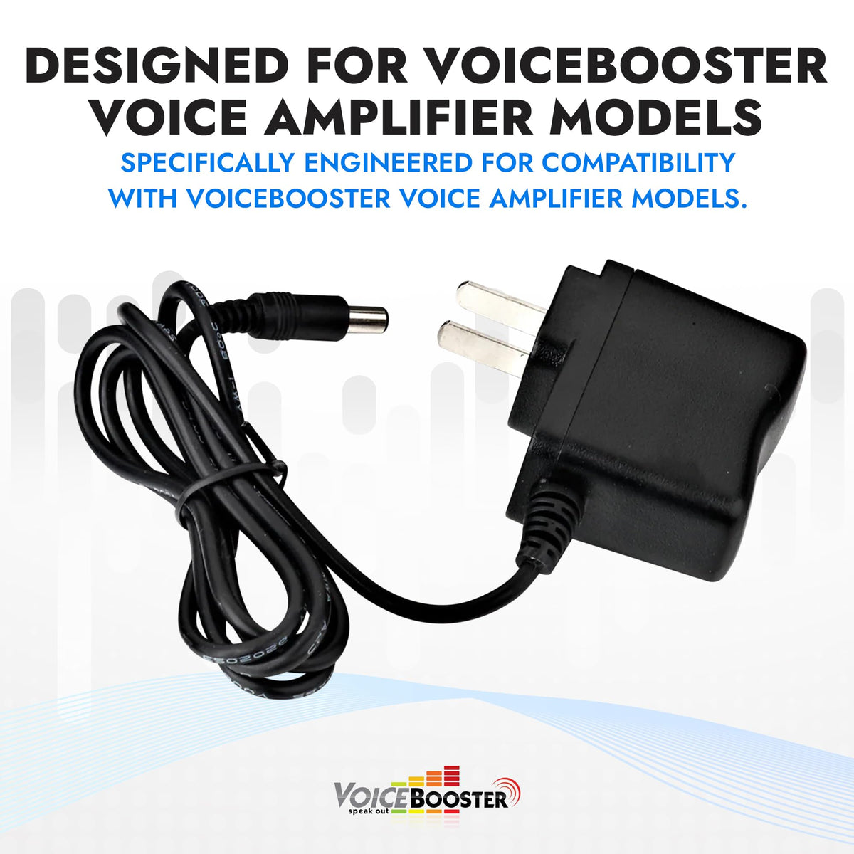 Voicebooster Power Adapter Charger for Voice Amplifiers - 5V DC 2A Output