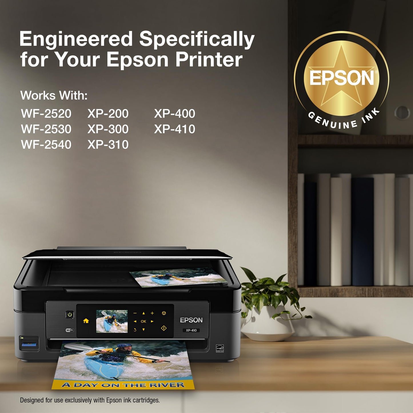 Epson 200 DURABrite Ultra Ink Standard Capacity Color Combo Pack (T200520-S) Works with Workforce WF-2520, 2530, 2540, Expression XP-200, 300, 310