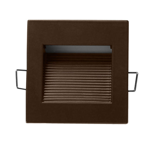 NICOR Lighting LED Square Accent Pathway Steplight, Oil-Rubbed Bronze (STQ-10-120-OB)