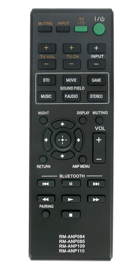 New RM-ANP109 Replaced Remote fit for Sony Audio Vidio System HT-CT260 SA-CT260 HT-CT260C HT-CT260H HT-CT260HP SA-CT260H SA-WCT260H RM-ANP084 HT-CT260