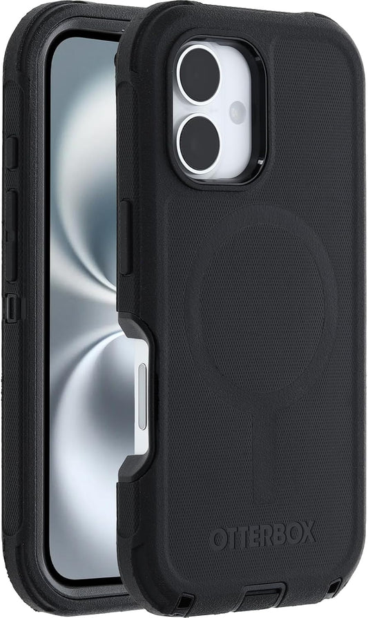 OtterBox iPhone 16 Plus Phone Case Defender Series Military-Grade Drop Protection, MagSafe, Shockproof Protective Phone Cover, Slim Fit with Raised