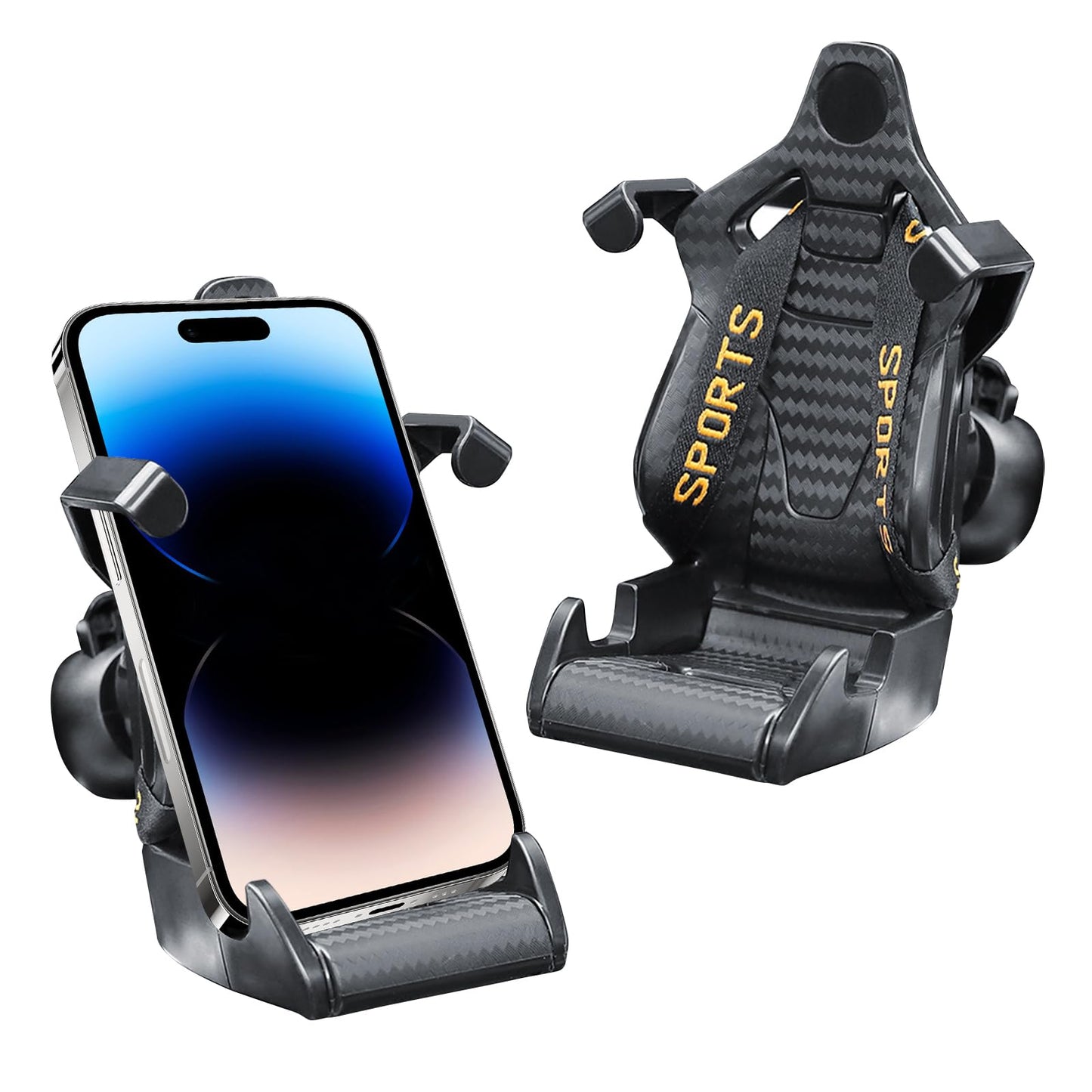 Phone Mount for Car Racing Seat Shape Phone Holder for Car Air Vent Cell Phone Car Mount with Metal Clip car accessories for All Other Smartphones