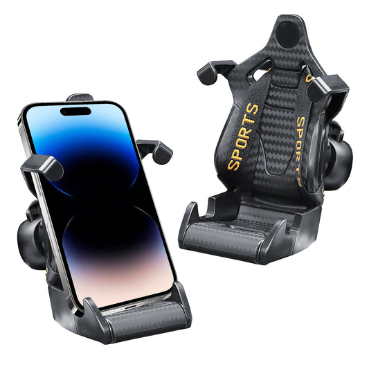 Phone Mount for Car Racing Seat Shape Phone Holder for Car Air Vent Cell Phone Car Mount with Metal Clip car accessories for All Other Smartphones
