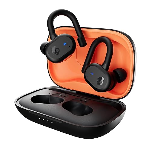 Skullcandy Push Active Wireless Earbuds, Bluetooth Headphones, Noise Isolating, 44 Hrs Battery, Secure-Fit Over-Ear Hanger, Sweat and Water Resistant