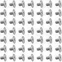 50pcs NVMe M.2 SSD Mounting Screws,Stainless Flat Phillips Head HDD M2 x 3mm Screw for Computer PC Laptop Case WLAN Card Cooling Fan I/O Board,M2*3mm