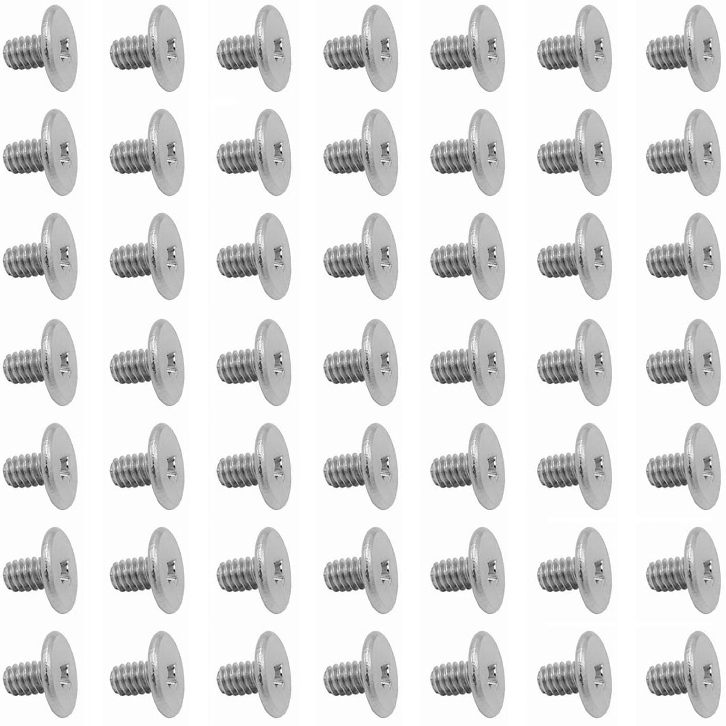 50pcs NVMe M.2 SSD Mounting Screws,Stainless Flat Phillips Head HDD M2 x 3mm Screw for Computer PC Laptop Case WLAN Card Cooling Fan I/O Board,M2*3mm