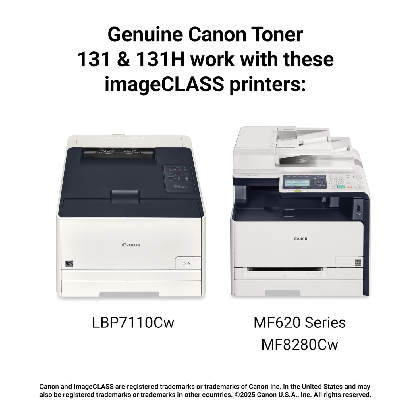 Canon Genuine 131 Yellow Toner Cartridge Compatible with MF620 Series, MF8280Cw, LBP7110Cw
