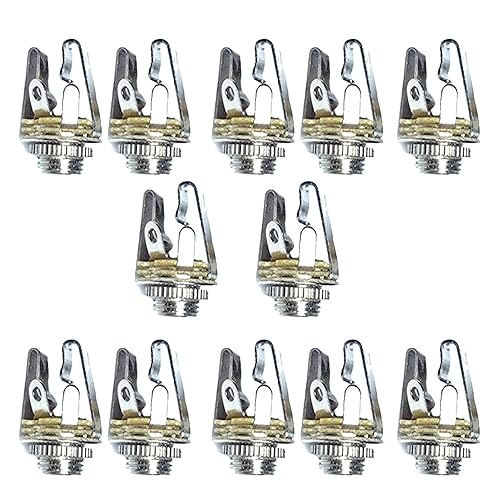 Sopepoyie 3.5mm 1/8 inch Microphone Audio Mono TS Socket Female Connector Panel Mount Adapter 10pcs