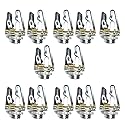 Sopepoyie 3.5mm 1/8 inch Microphone Audio Mono TS Socket Female Connector Panel Mount Adapter 10pcs