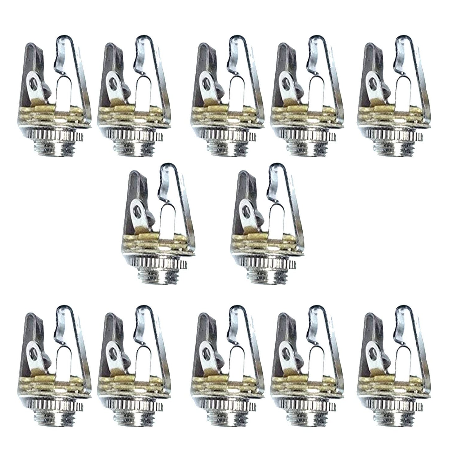 Sopepoyie 3.5mm 1/8 inch Microphone Audio Mono TS Socket Female Connector Panel Mount Adapter 10pcs