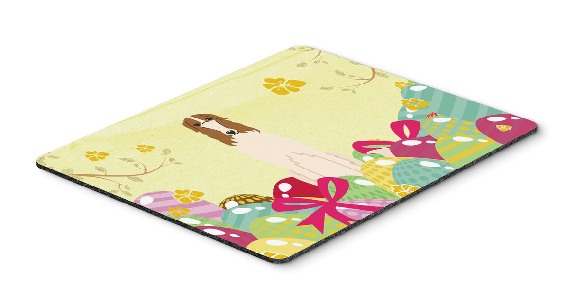 Caroline's Treasures BB6023MP Easter Eggs Borzoi Mouse Pad, Hot Pad or Trivet for Home Office Gaming Working Computers Laptop Mouse Mat,Washable Large