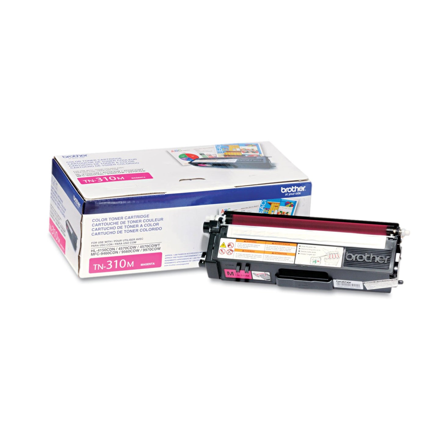 Brother Tn310m Laser Printer Toner 1500 Page-Yield Magenta Efficiently Simple Design