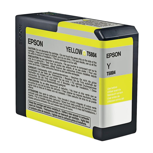 Epson T5804 UltraChrome K3 Yellow Cartridge Ink