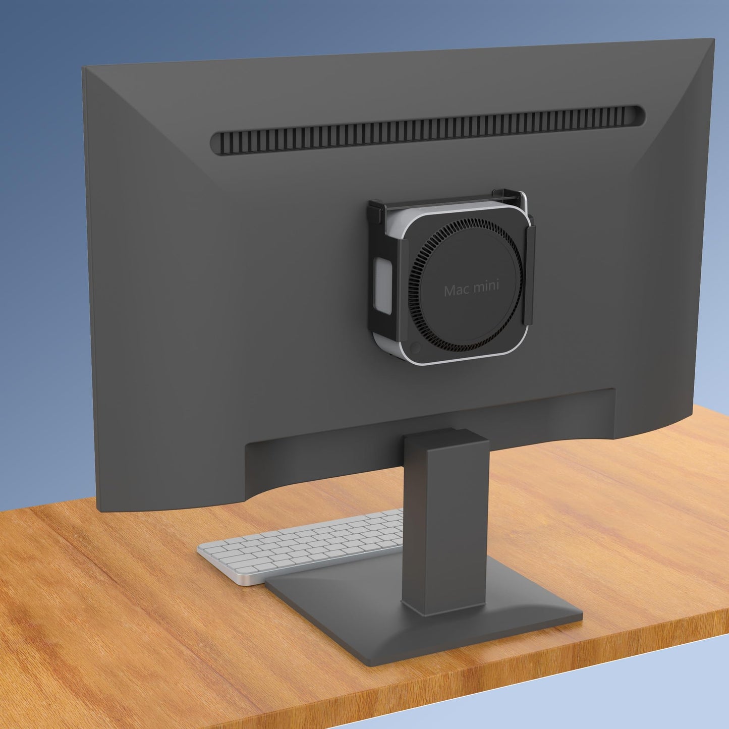 Bylitco Under Desk Mount for Mac Mini M4/M4 Pro | Anti-Theft Metal Bracket with Password Lock & Protective Padding |VESA-Compatible Hidden