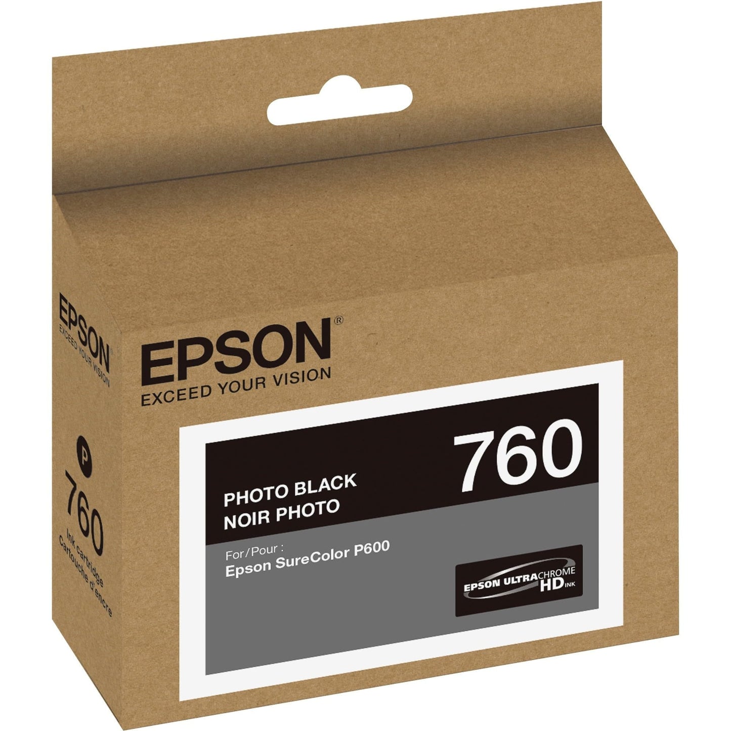 Epson T760120 UltraChrome HD Photo Black Standard Capacity Cartridge Ink