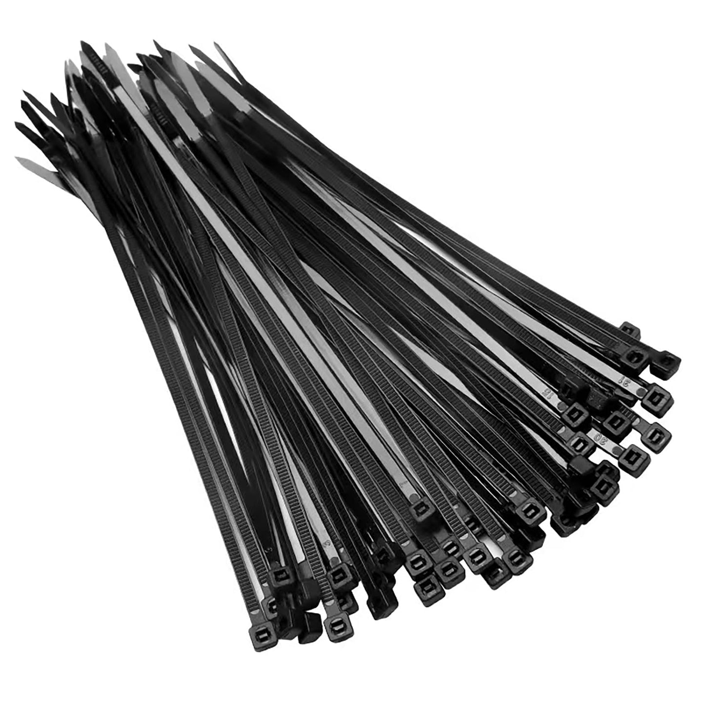 Cable ties 12 inch self-locking nylon zip ties(100pcs) black heavy duty ziptie, suitable for indoor and outdoor use in the company