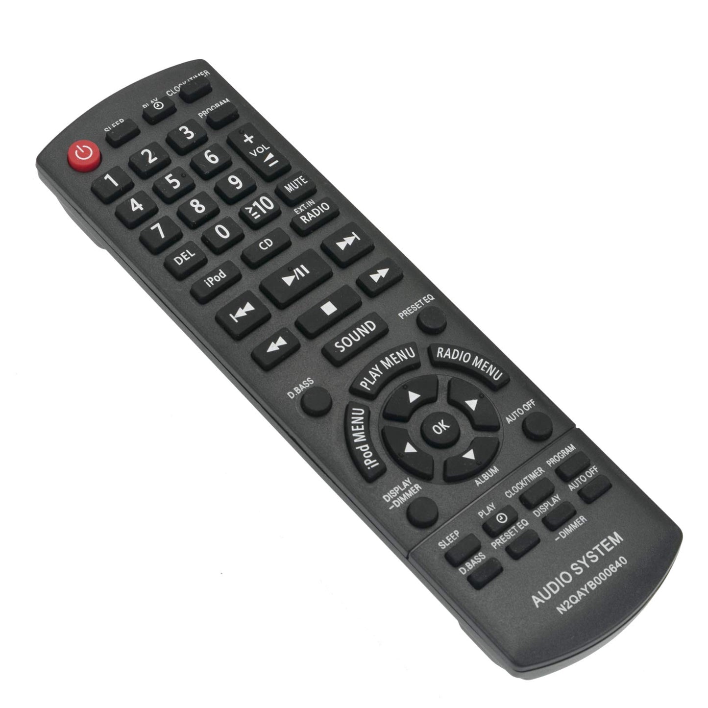 ECONTROLLY New Remote Control N2QAYB000640 for Panasonic Audio System SCHC25 SC-HC25