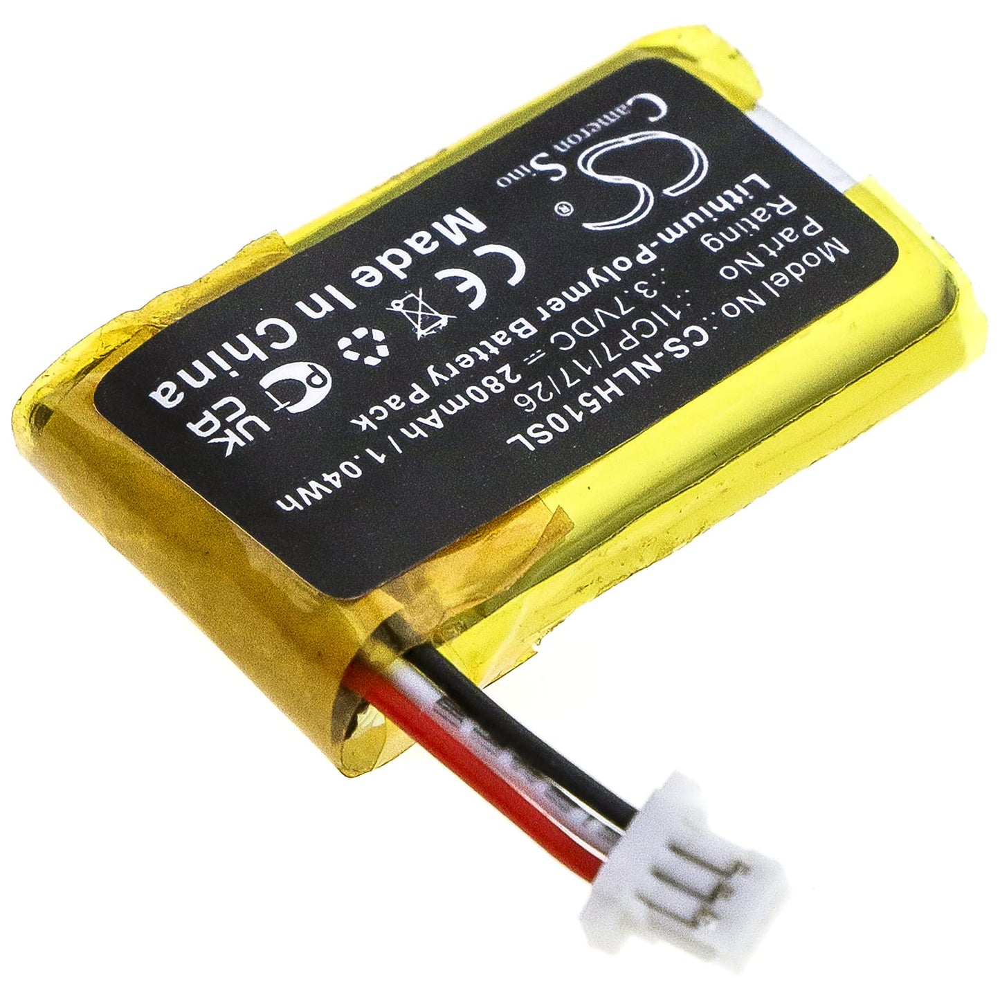 1ICP7/17/26 Battery Replacement for Nest C1241290 Hello NC5100US Vido Doorbell Wired (280mAh/3.7V), 1ICP7/17/26 Battery