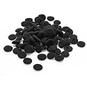 Shapenty Black Soft Foam Earbuds Cushions Earphone Headphone Cap Protector Sponge Ear Pads Cover Replacement, 100PCS