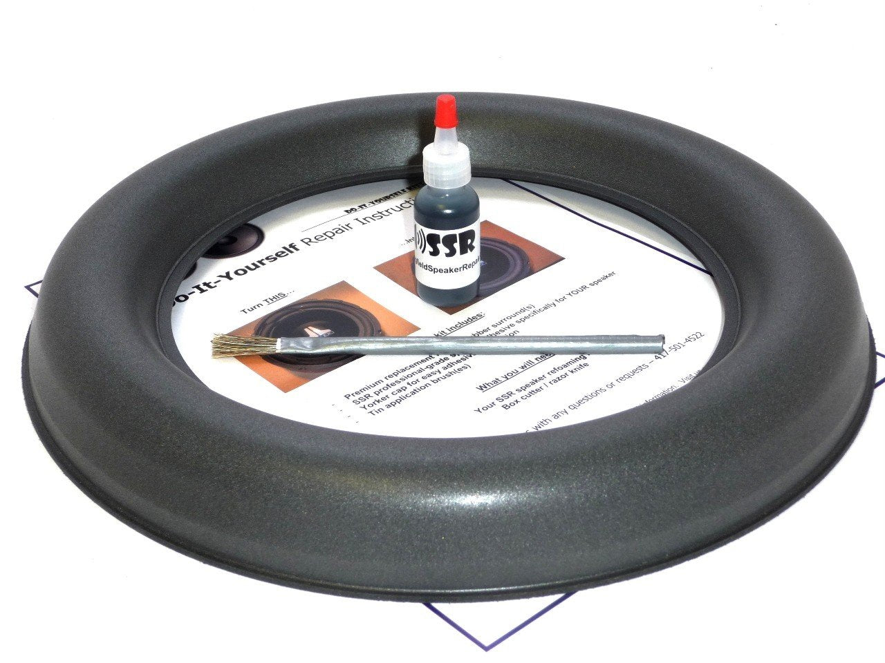 Springfield Speaker Foam Surround Edge Repair Kit - 1 Speaker Kit - Compatible with All JL Audio 12W7 Subwoofers