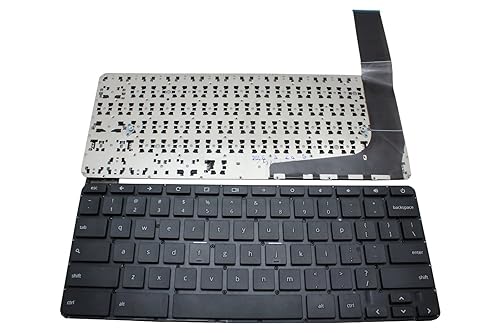 New US Black English Laptop Keyboard (Without Frame) Replacement for HP Chromebook 14 G1 14 G3 14 G4 788511-001 790924-001 V149046BS1 AEY09U00120