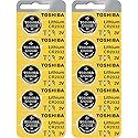 Toshiba CR2032 3 Volt Lithium Coin Battery (10 Batteries)