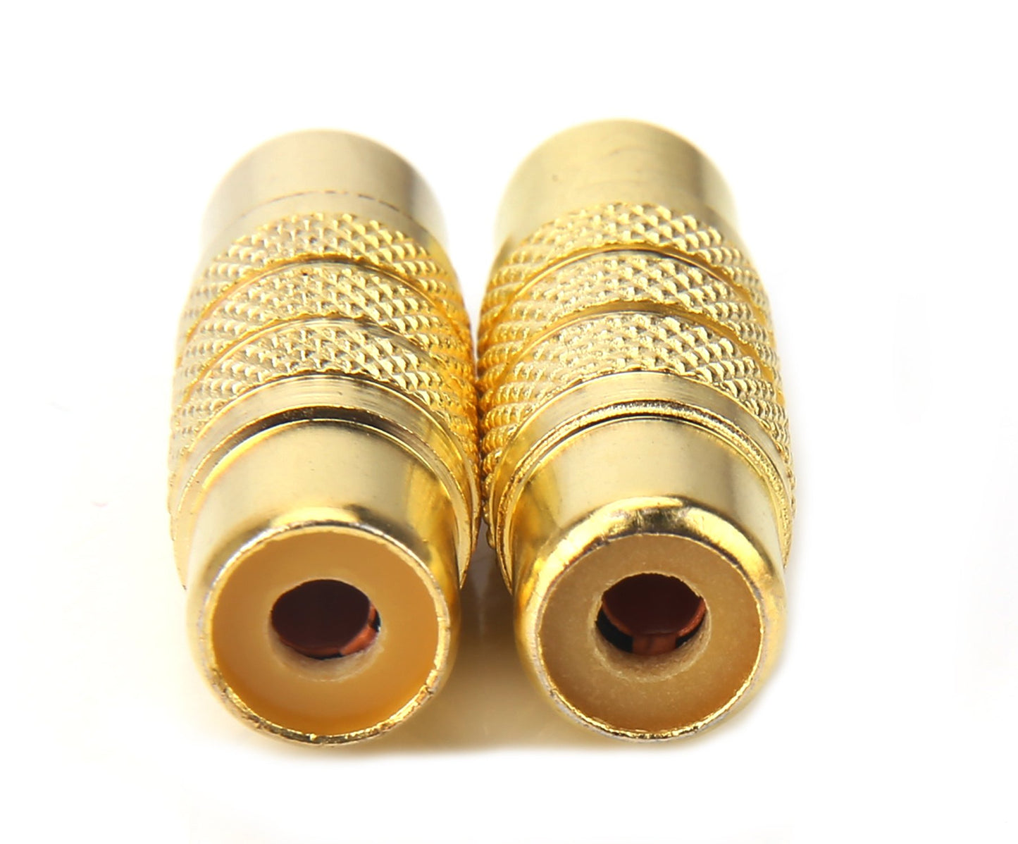 Devinal RCA Coupler, RCA Female to Female Adapter Gold Plated A/V Joiner Gender Changer Video Audio Converter (2 Pack)