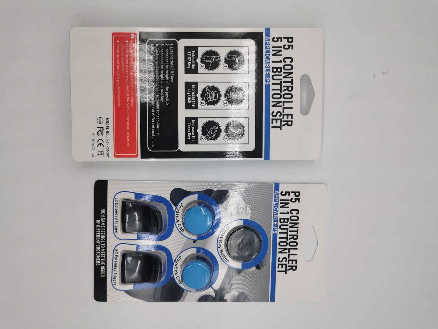 PS5 Pro/PS5/PS5 Slim Controller Increase Button 5 in 1 Set PS5 Pro/PS5/PS5 Slim Game Controller Extension Button PS5 Pro/PS5/PS5 Slim Increase Button