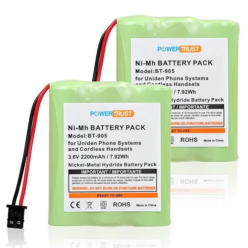 PowerTrust BT-905 Rechargeable Electric Batteries for BT905 BT800 BT-1006 BP-905 P-P501 BP-905BBTY-0444001 BBTY-0449001 Cordless Phone Battery