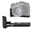 JJC HG-XT3 X-T3 Hand Grip, Arca Swiss Type Quick Release QR, Anti Slip Metal Holder Hand Grip Bracket, Aluminum Aloy, Compatible with Fuji XT3 XT2