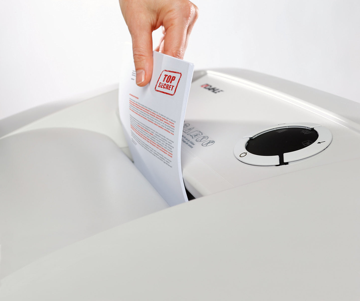 Dahle 40606 Oil-Free Paper Shredder w/Jam Protection, SmartPower, German Engineered, 36 Sheet Max, Security Level P-2, 5+ Users