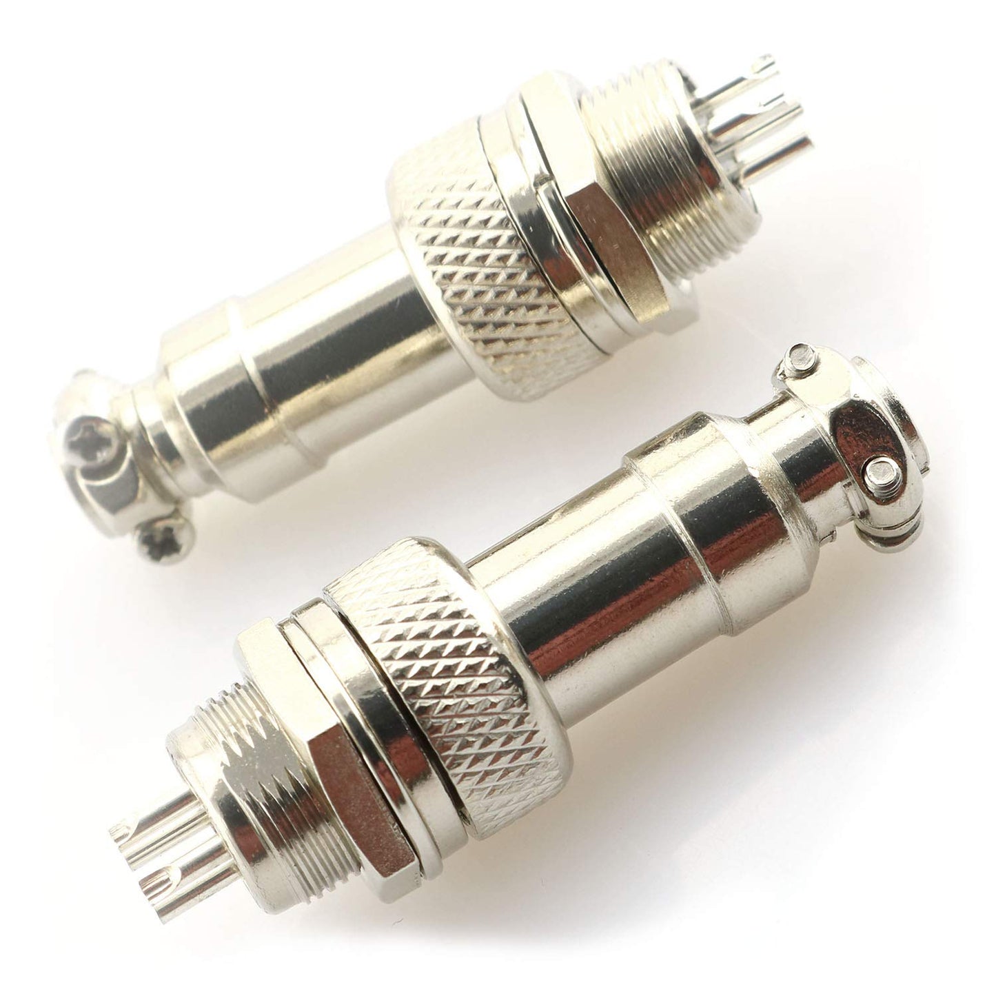 DGZZI GX12 Aviation Connector Plug 5 Pairs 4-Pin 12mm Metal Male Female Panel Connector Socket
