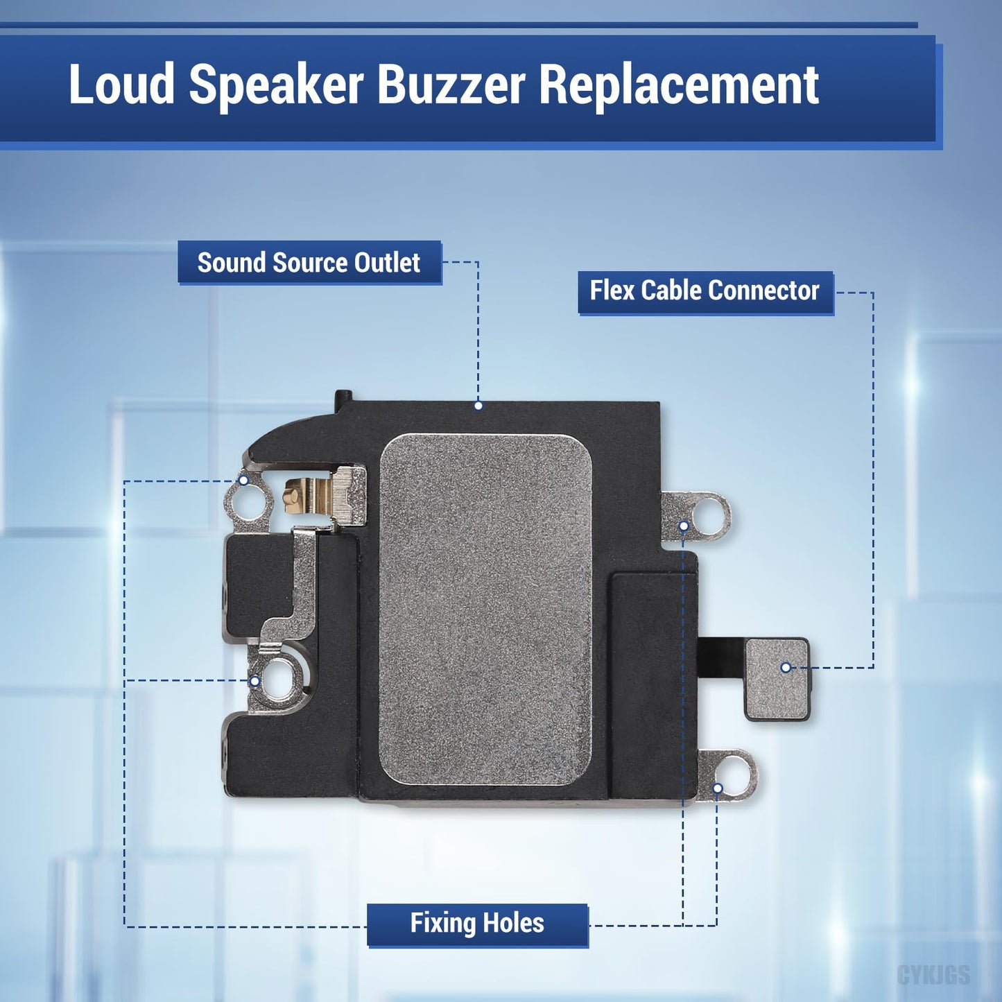 CYKJGS for iPhone 11 Pro Loud Speaker Ringer Buzzer Replacement OEM with Complete Repair Tool Kit Assembly Loudspeaker Audio Performance Sound