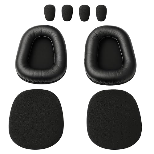 Cushion Replacement Kit for Blue Parrot B550-XT, Poly Voyager Focus 2, Voyager 4300 - Oversized Cushions Enhances Everyday Comfort of Your Bluetooth