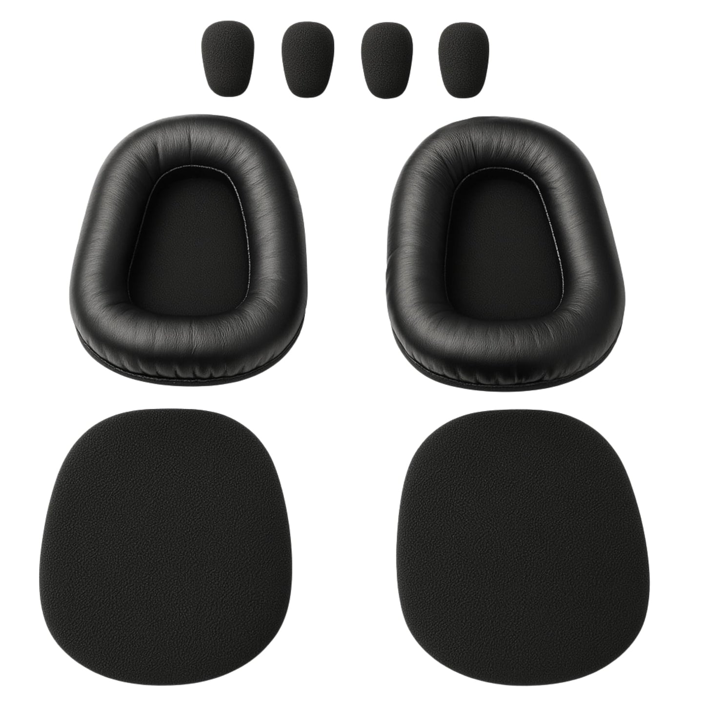 Cushion Replacement Kit for Blue Parrot B550-XT, Poly Voyager Focus 2, Voyager 4300 - Oversized Cushions Enhances Everyday Comfort of Your Bluetooth