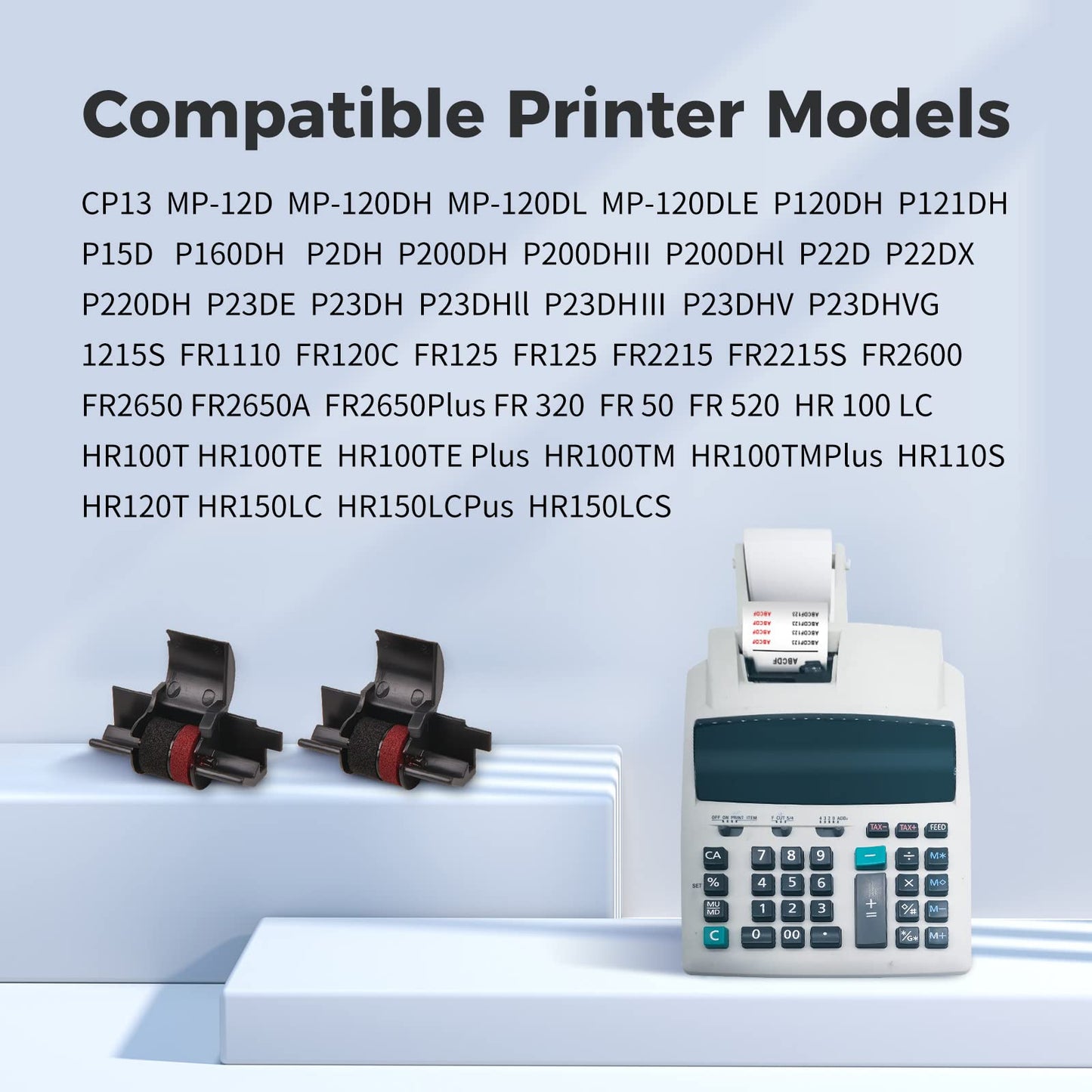 5 Pack Ir40t MYCARTRIDGE for IR40T IR-40T Compatible with Sharp EL-1750V EL-1801V, Casio HR-100TM HR-170RC Canon P23-DHV CP13 Calculator (Individual
