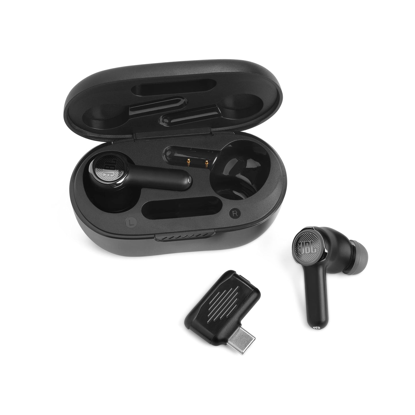 JBL Quantum TWS - True Wireless Noise Cancelling Gaming Earbuds, Fast Pair and JBL Dual Source, 6 beamforming mics, IPX4 Water Resistant, Up to 8hrs…