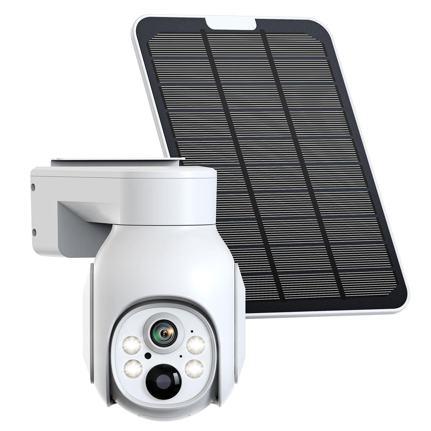 Camcamp 4MP Battery Powered WiFi Camera with Solar Panel, Spotlight, PTZ, 2-Way Audio, Smart Human Detection, Cannot Work Alone, Only Compatible SC23