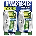 Two Electronic Voltage & Surge Protector Combo - Protect your Refrigerator and Washing Machine Against High and Low Voltage, Brownouts and Spikes